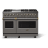 Viking 5 Series VDR54846GDGBBLP - 48"W. Dual Fuel Range; Six Burners with Griddle