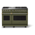Viking 5 Series VDR54846GMABB - 48"W. Dual Fuel Range; Six Burners with Griddle