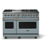 Viking 5 Series VDR54846GNSBB - 48"W. Dual Fuel Range; Six Burners with Griddle