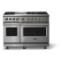 Viking 5 Series VDR54846GSSBB - 48"W. Dual Fuel Range; Six Burners with Griddle