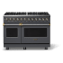 Viking 5 Series VDR54848BCSBB - 48"W. Dual Fuel Range; Eight Burners