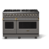 Viking 5 Series VDR54848BDGBBLP - 48"W. Dual Fuel Range; Eight Burners
