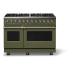 Viking 5 Series VDR54848BMABB - 48"W. Dual Fuel Range; Eight Burners