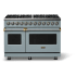Viking 5 Series VDR54848BNSBBLP - 48"W. Dual Fuel Range; Eight Burners