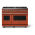 Viking 5 Series VDR54848BSCBB - 48"W. Dual Fuel Range; Eight Burners