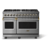 Viking 5 Series VDR54848BSSBBLP - 48"W. Dual Fuel Range; Eight Burners