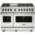 Viking 5 Series VDR5486GSSLP - 48 Inch Freestanding Professional Dual Fuel Range in Front View