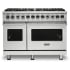 Viking 5 Series VDR5488BSSLP - 48 Inch Freestanding Professional Dual Fuel Range in Front View