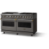 Viking 5 Series VDR56046GQDGBBLP - 60"W. Dual Fuel Range; Six Burners with Griddle and Grill