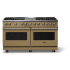 Viking 5 Series VDR56046GQGHBBLP - 60"W. Dual Fuel Range; Six Burners with Griddle and Grill