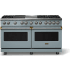 Viking 5 Series VDR56046GQNSBB - 60"W. Dual Fuel Range; Six Burners with Griddle and Grill