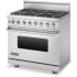 Viking 5 Series VDR5366BSS - 36 Inch Dual Fuel Range with 6 Sealed Burner