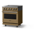Viking 5 Series VER53044BGHBB - 30"W. Electric Range; Four Burners