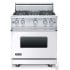 Viking 5 Series VGIC53014BWH - White Front View