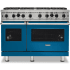 Viking 5 Series VGIC54828BAB - 48 Inch Freestanding Gas Range with 8 Open Burners in Front View