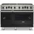 Viking 5 Series VGIC54828BCSLP - 48 Inch Freestanding Gas Range with 8 Open Burners in Front View