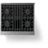 Viking 5 Series VGR53044BSBBB - 30 Inch Gas Range with Four Burners