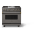 Viking 5 Series VGR53644GDGBB - 36 Inch Gas Range; Four Burners with Griddle