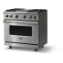 Viking 5 Series VGR53644GSSBB - 36 Inch Gas Range; Four Burners with Griddle