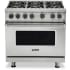 Viking 5 Series VGR5366BSS - 36 Inch Pro-Style Gas Range