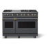 Viking 5 Series VGR54846GCSBB - 48-inch Gas Range; Six Burners with Griddle
