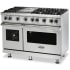 Viking 5 Series VGR5486GSS - 5 Series 48" Gas Range in Front Angled View