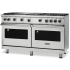 Viking 5 Series VGR5606GQSSLP - 5 Series 60" Gas Range in Front Angled View