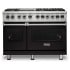 Viking 5 Series VDR5486GONBB - 48 Inch Dual Fuel Range with 6 Sealed Burner