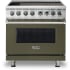 Viking 5 Series VIR53626BMA - 36 Inch Freestanding Induction Range in Front View