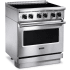 Viking 5 VIR Series VIR53024BSS - 30 Inch Freestanding Induction Range with 4 Elements in Angled View