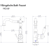 ZLINE VKSBFCH - Vikingsholm Single Handle Bath Faucet Dimension