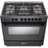 Verona Ultima Midnight Collection VMFSGE365EE - Verona 36 Inch Freestanding Dual Fuel Range