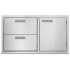 Viking VOADDR5361SS - 36 Inch Outdoor Double Drawer and Access Door Combo - Stainless Steel (21" High)