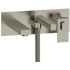Rohl Kubik TUS21BN - Kubik Wall Mount Tub Filler Trim with Hand Shower in Brushed Nickel