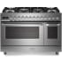 Verona Ultima Collection VUFSGE486DSS - 48 Inch Freestanding Dual Fuel Range with 6 Sealed Brass Burners