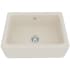 Rohl Shaws Original RC2418PCT - Shaws Original Lancaster Single Bowl Farmhouse Apron Front Fireclay Kitchen Sink