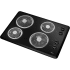 Whirlpool WCC31430AB - 30 Inch Electric Cooktop Angled View