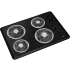 Whirlpool WCC31430AB - 30 Inch Electric Cooktop 4 Coil Elements