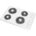 Whirlpool WCC31430AW - 30 Inch Electric Cooktop Angled View