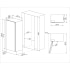 Smeg WCOU24L - 24 Inch Built-In Dual Zone Wine Cooler Column in Dimension Guide