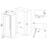 Smeg WCOU24LX - UNIVERSAL 24 Inch Dual Zone Wine Cooler Column in Dimensions Guide View