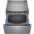 LG WD300CV - 27 Inch SideKick™ Pedestal Washer Open