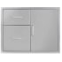 Wildfire WFDDWCOMBO3024SS - 30 Inch 304 Stainless Steel Access Door &amp; Double Drawer Combo
