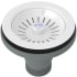 Rohl SW734WH - 1 1/2 Inch Basket Strainer without Remote Pop-Up in White