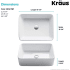 Kraus Elavo Series KCV1212PK - Dimension
