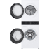 LG WKHC152HWA - 24 Inch Electric Laundry Center