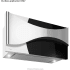 Futuro Futuro Aesthetics Series WL36AESTHETICSBLK - 36 Inch Aesthetics Black Wall Mount Range Hood in Angled View