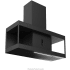 Futuro Futuro Nova Series WL36NOVAGM - 36 Inch Nova Black Wall Mount Range Hood in Angled View