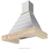 Futuro Futuro Pyramid Series WL36PYRAMID - 36 Inch Pyramid Wall Mount Range Hood in Angled View