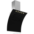 Futuro Futuro Splash Series WL36SPLASHBLK - 36 Inch Splash Wall Mount Range Hood in Angled View